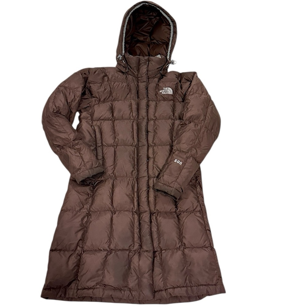 The North Face Women’s XS Brown 600 Fill Down Puffer Coat w/ Hood - Picture 3 of 9